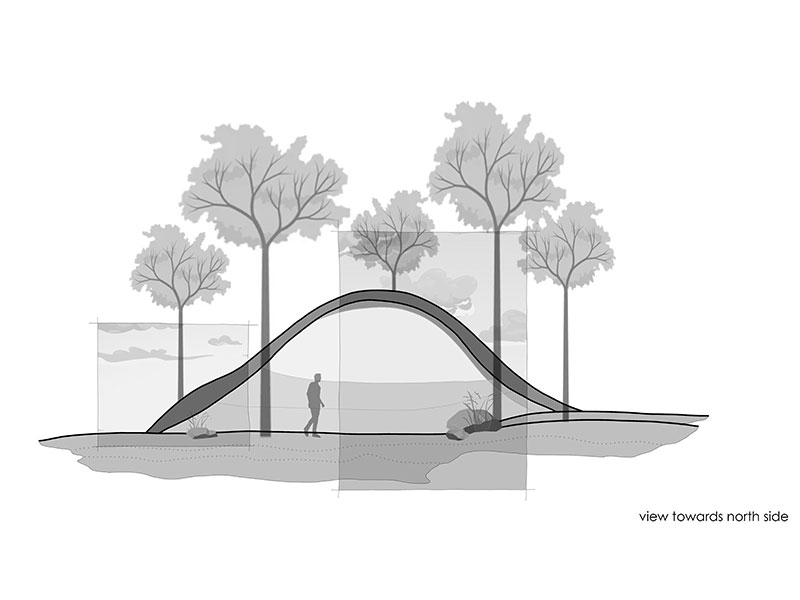 Courtyard & Earth Wall Construction Detail